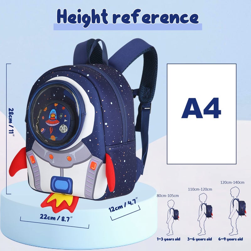 yisibo Rocket Toddler Backpack with Leash,3-6 Years Anti-lost Kids Backpack,Children Backpack for boys girls - Image 4